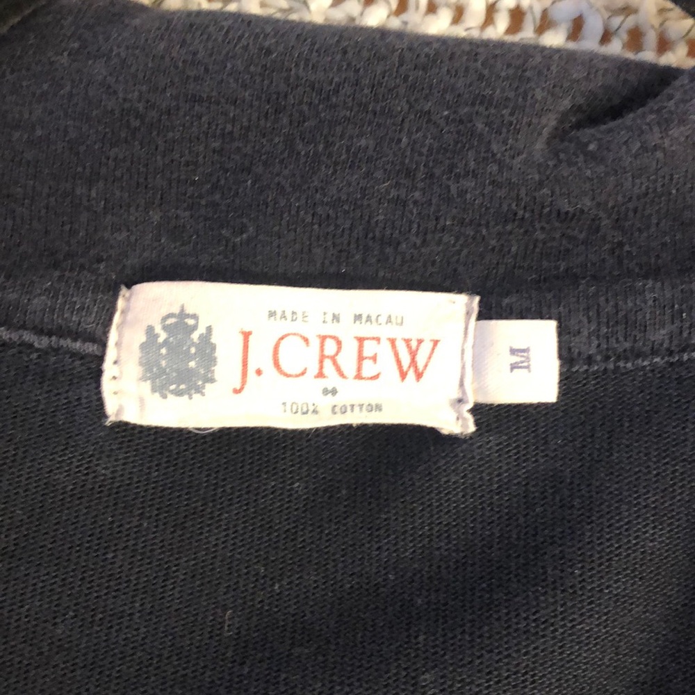 J Crew Navy Quarter ZIP Sweater - Picture 2 of 3